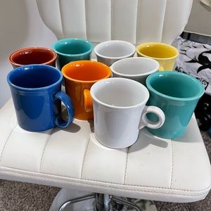 Set of 9 Fiesta-Ware Mugs